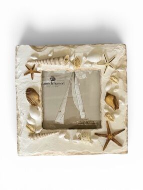 Harwich Framers Coastal Sea Shell Resin Photo Frame 3.5x3.5
